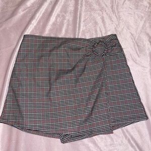 Plaid Skort